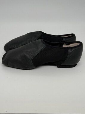 BLOCH Neo-Flex Slip-On Leather Jazz Shoes Black Size 8.5 S0495L